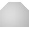 Ekena Millwork Octagonal Top Surface Mount PVC Gable Vent w/ 3-1/2"W x 1"P Standard Frame, 30"W x 26"H GVPOT30X2601SN - alternate 2